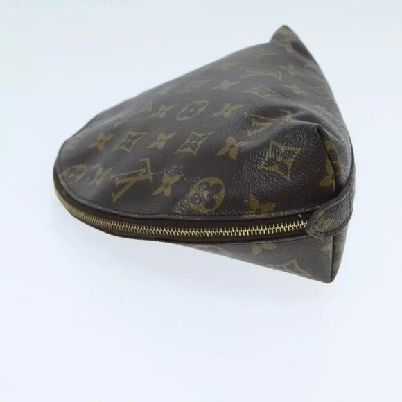 LOUIS VUITTON Monogram Trousse Demi Ronde Cosmetic Pouch M47520 LV Auth 95989 - Picture 7 of 16